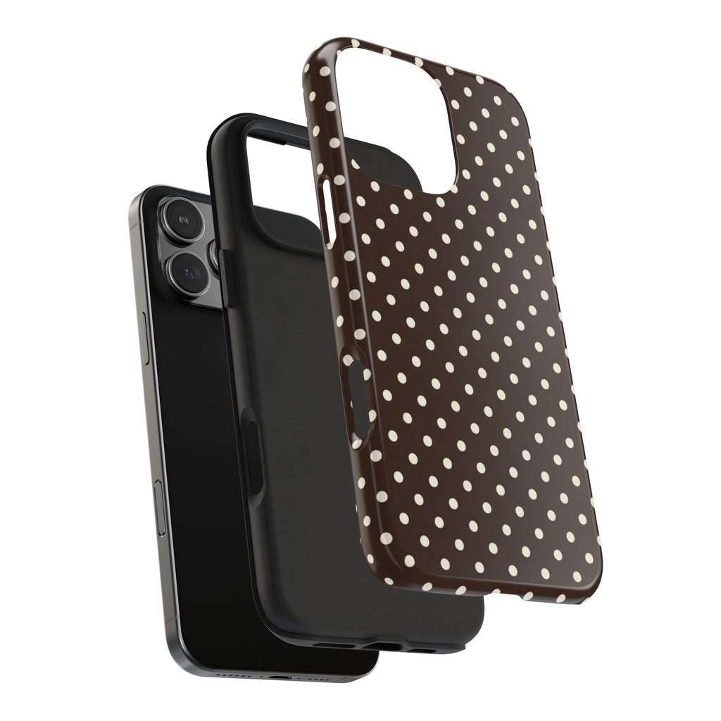 Brown Polka Dot - Phone Cases