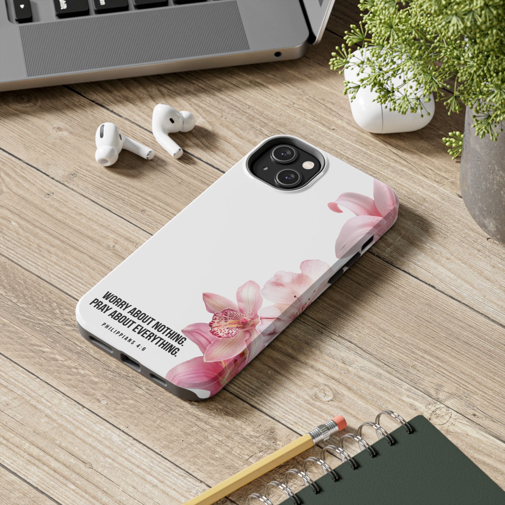 Worry About Nothing White- Phone Case