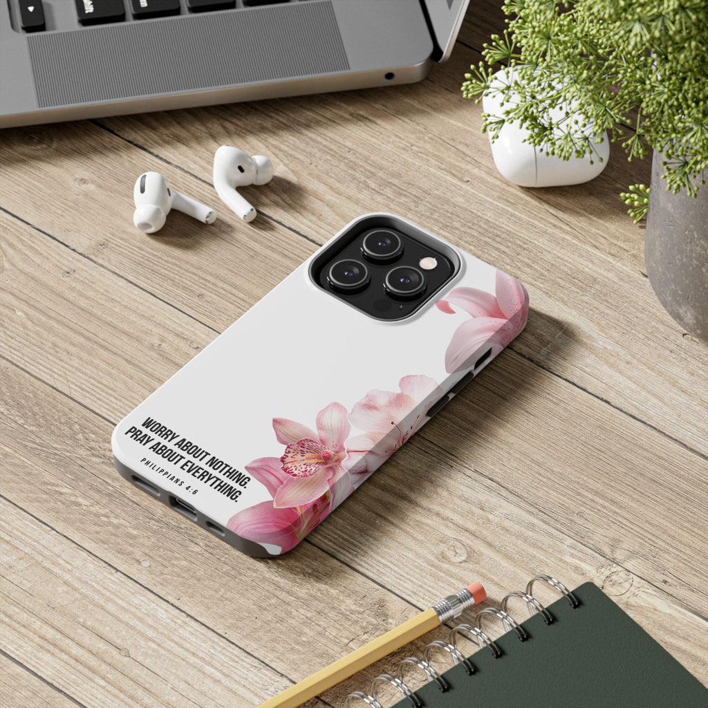 Worry About Nothing White- Phone Case