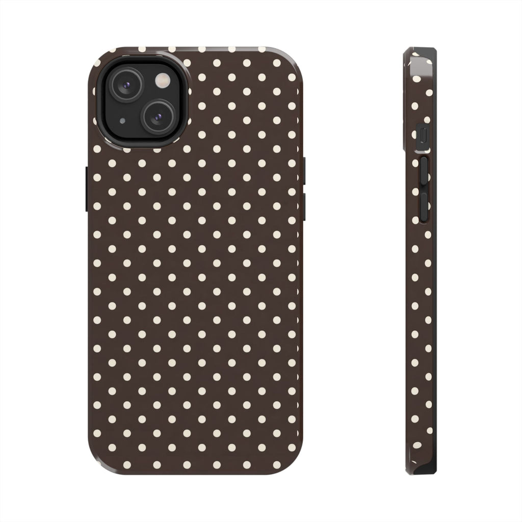 Brown Polka Dot - Phone Cases