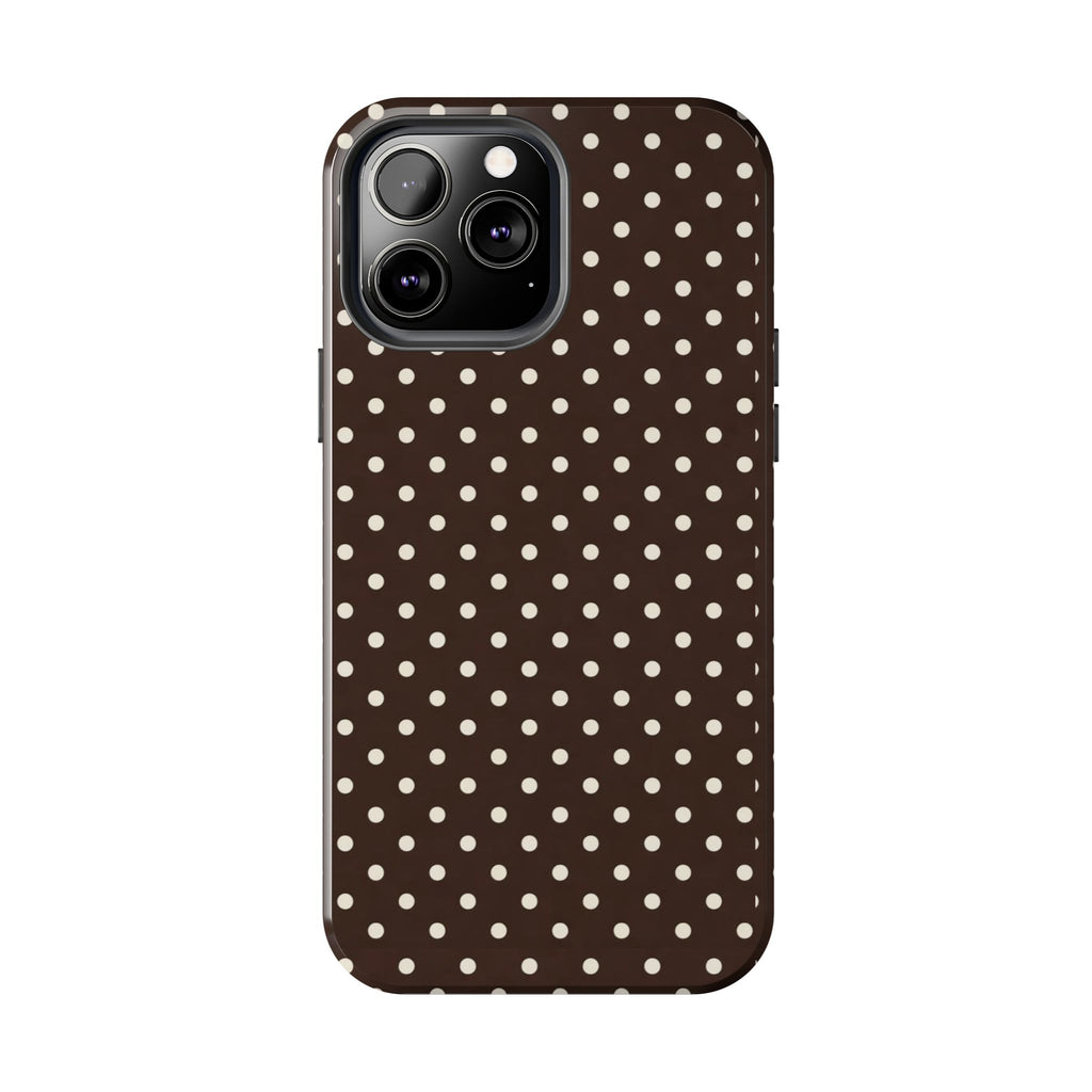 Brown Polka Dot - Phone Cases