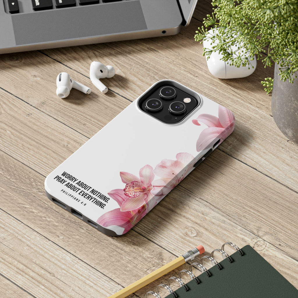 Worry About Nothing White- Phone Case