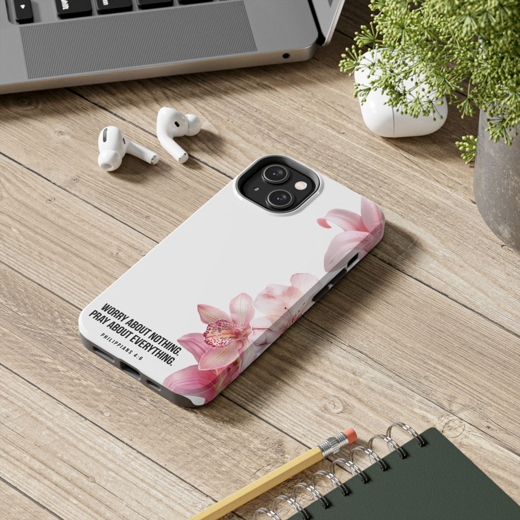 Worry About Nothing White- Phone Case