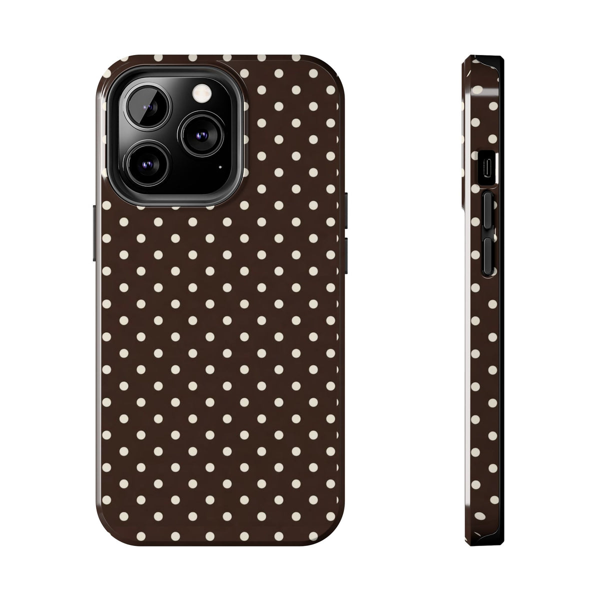 Brown Polka Dot - Phone Cases