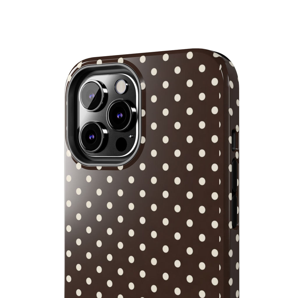 Brown Polka Dot - Phone Cases