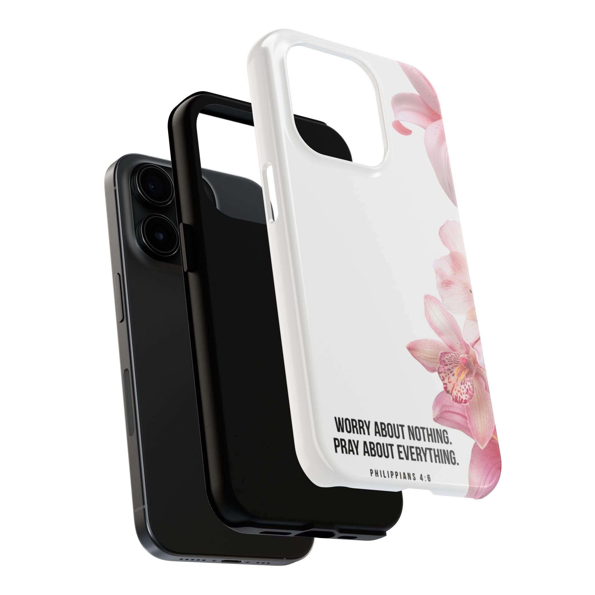 Worry About Nothing White- Phone Case