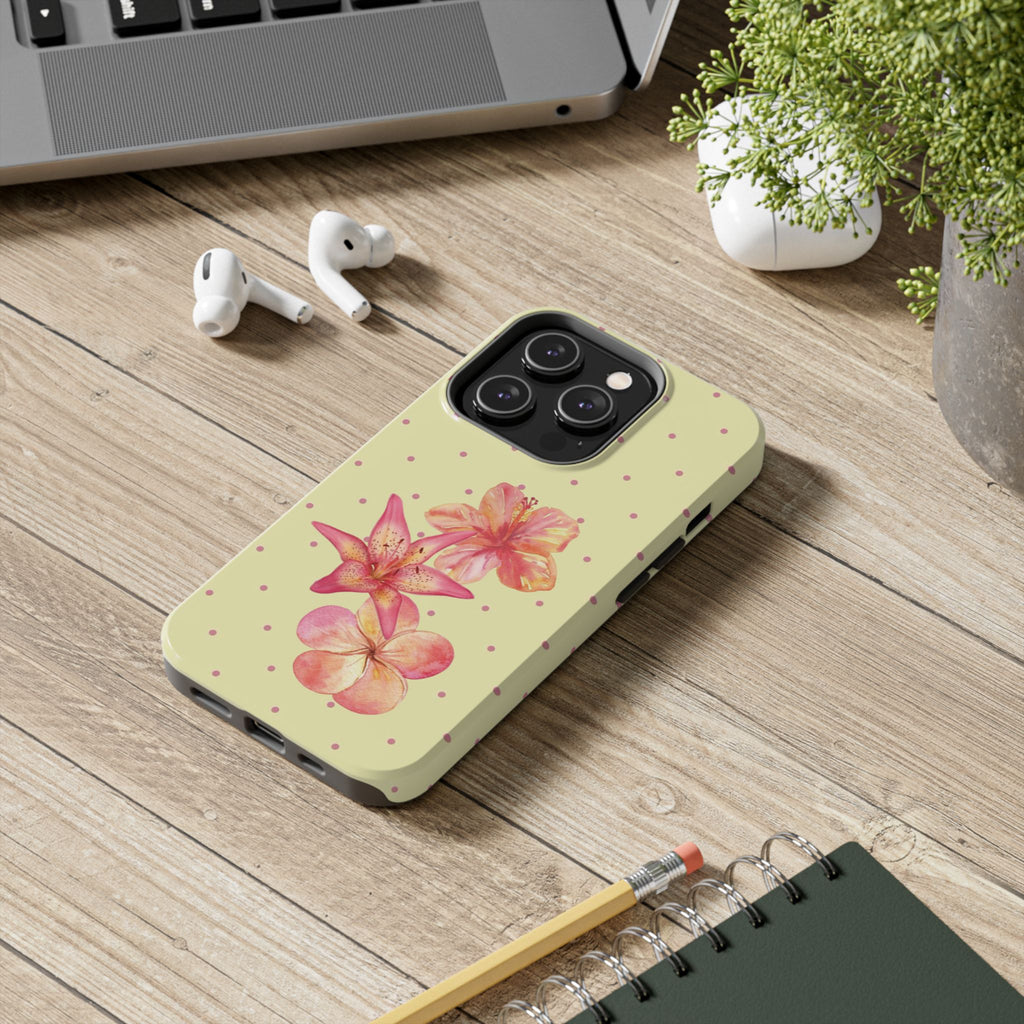 Yellow Polka Dot- Phone Case