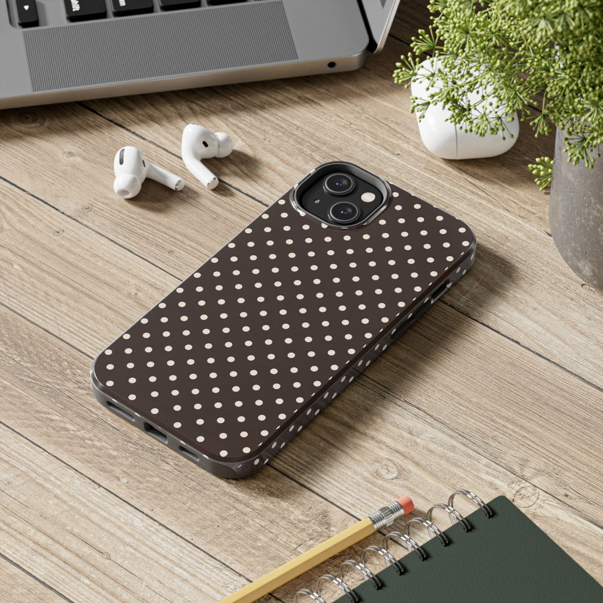 Brown Polka Dot - Phone Cases