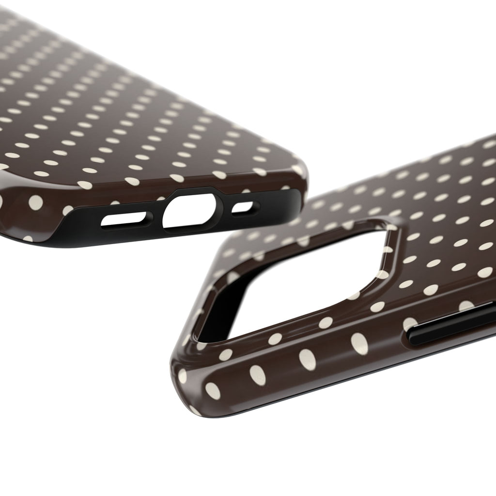 Brown Polka Dot - Phone Cases