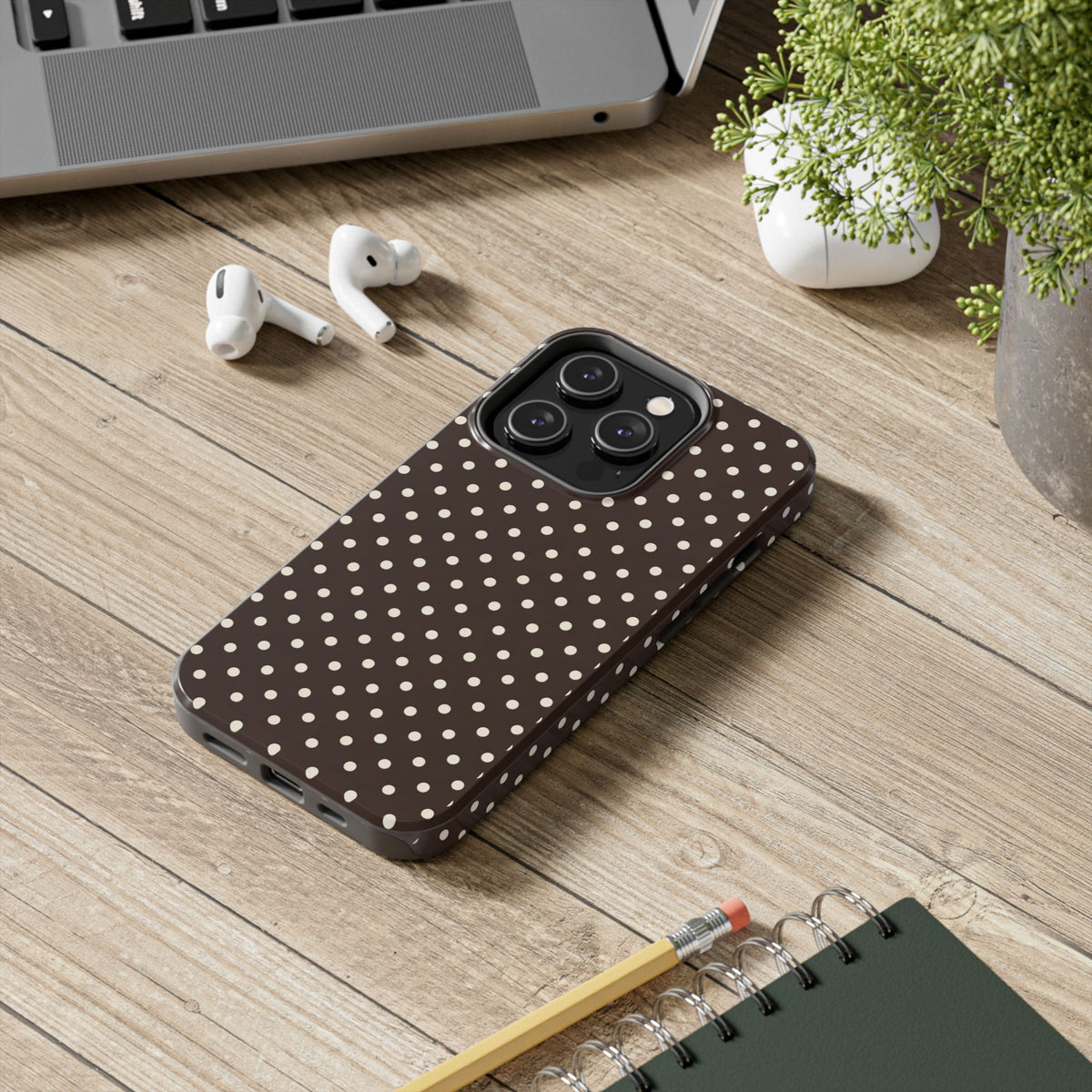 Brown Polka Dot - Phone Cases
