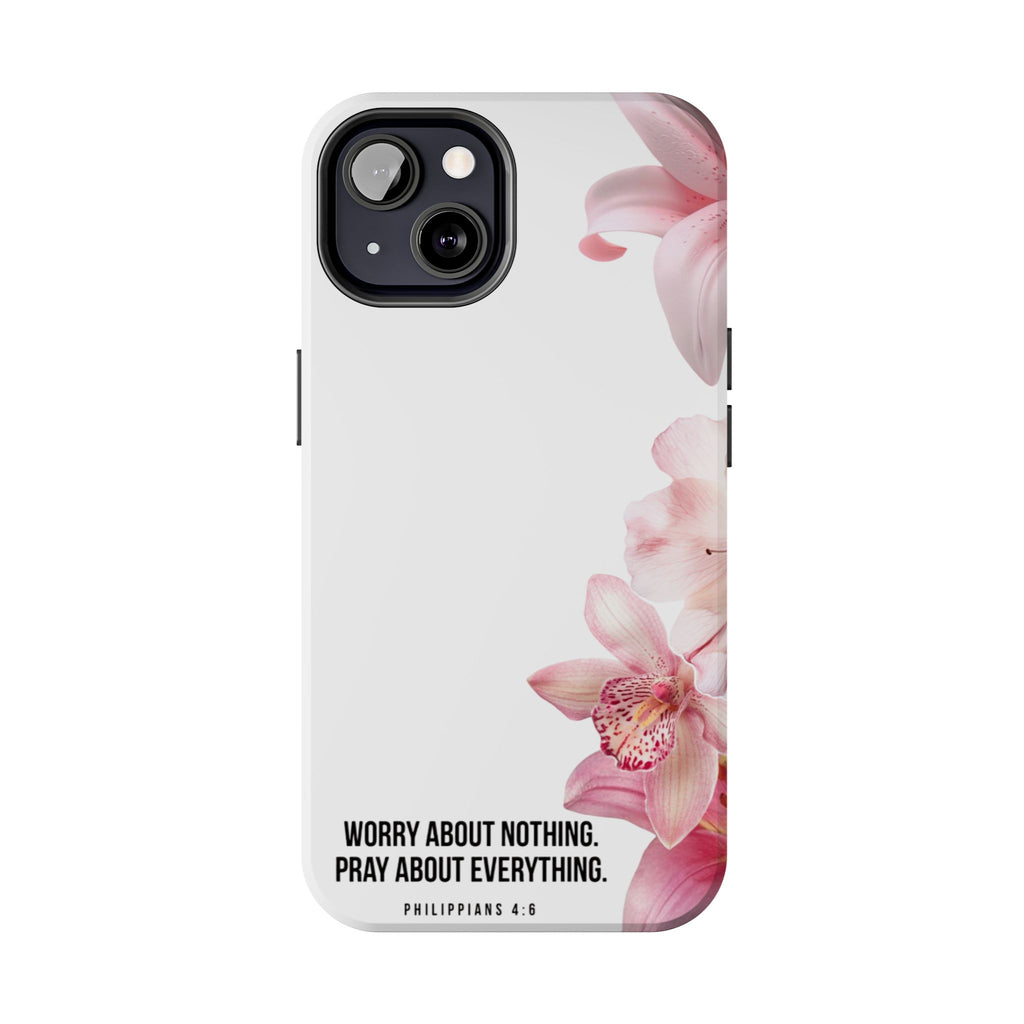 Worry About Nothing White- Phone Case