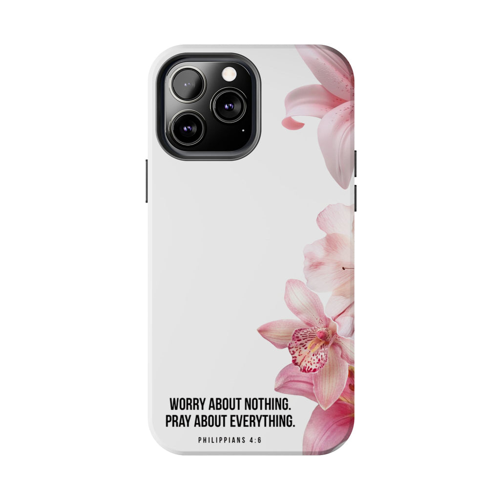 Worry About Nothing White- Phone Case