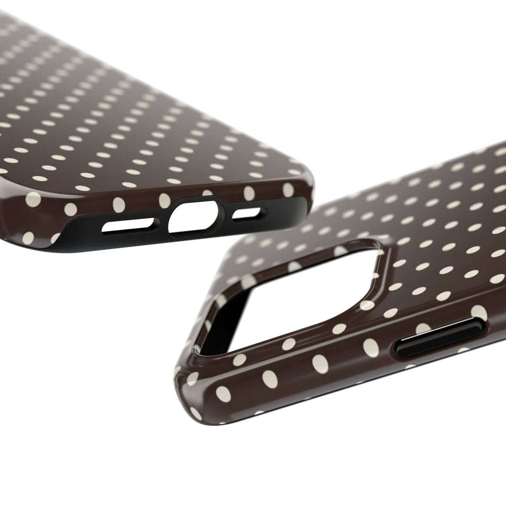 Brown Polka Dot - Phone Cases