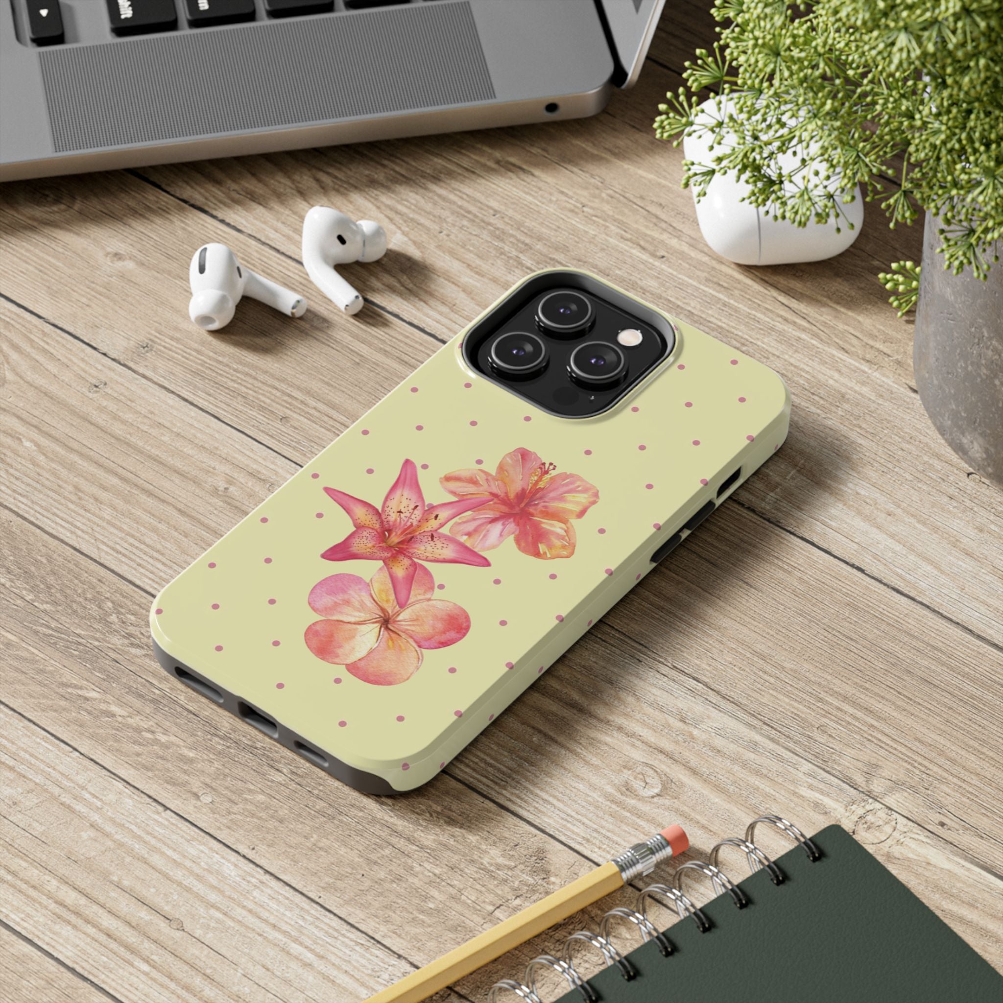Yellow Polka Dot- Phone Case