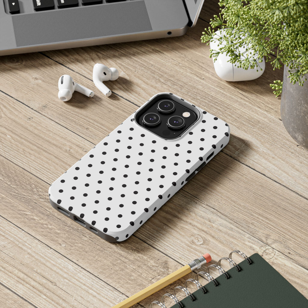 White Polka Dot Phone Case