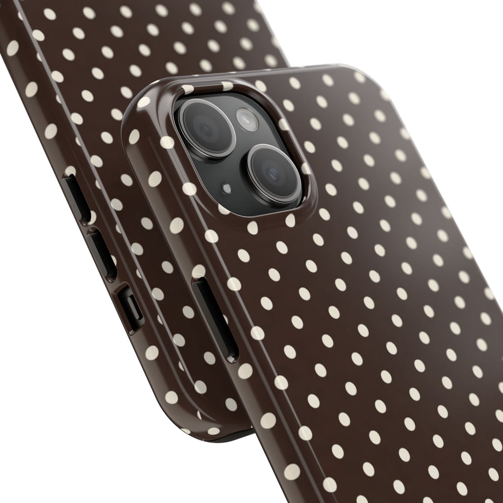 Brown Polka Dot - Phone Cases