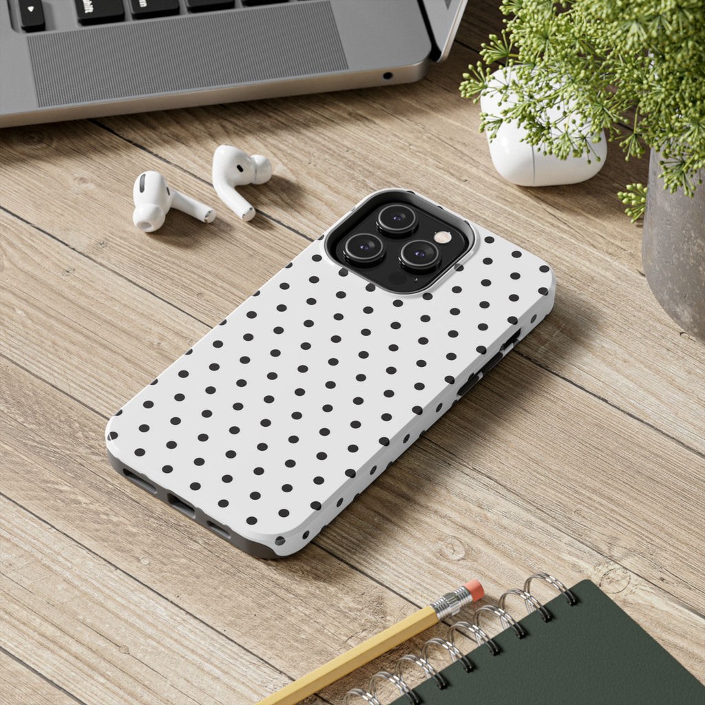White Polka Dot Phone Case