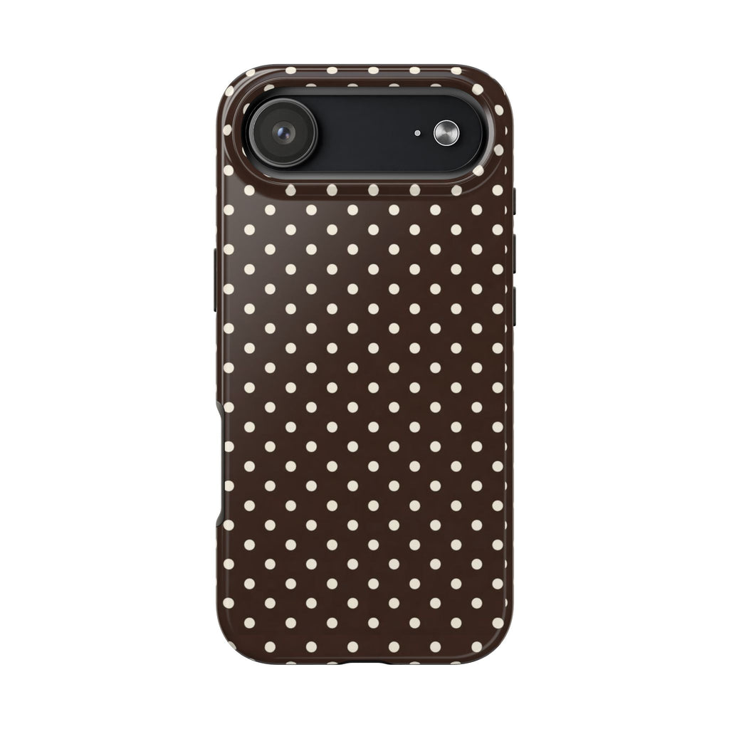 Brown Polka Dot - Phone Cases