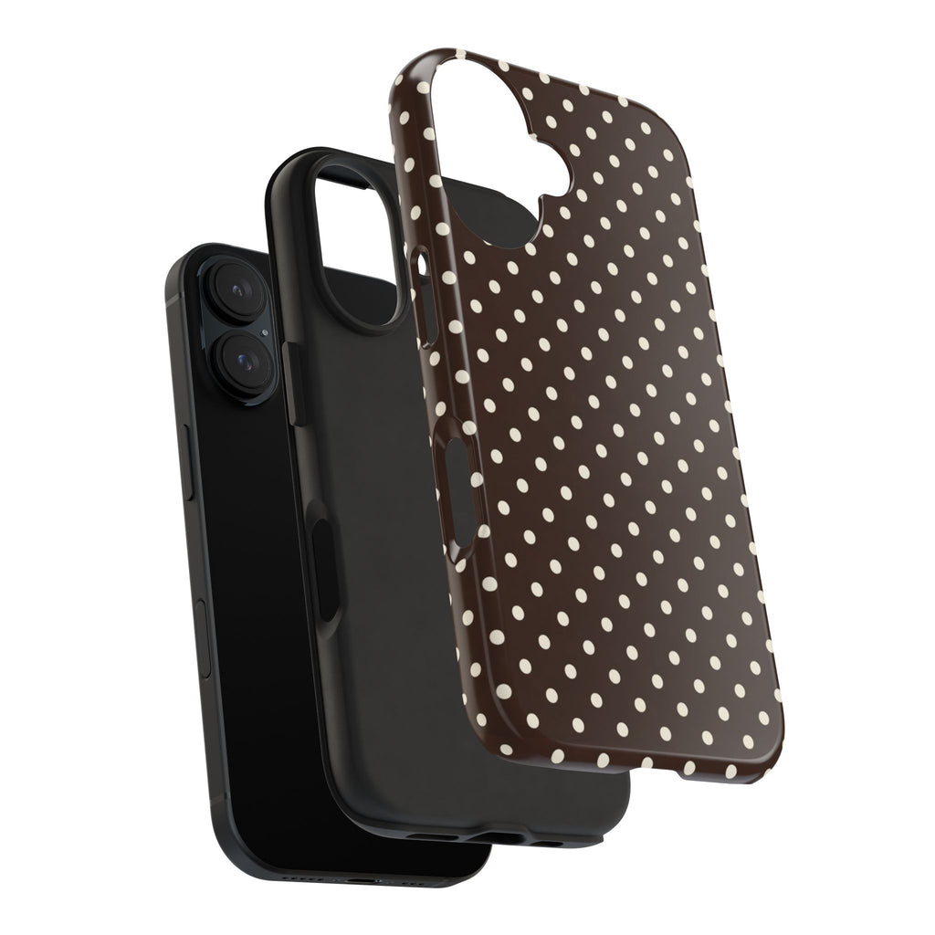 Brown Polka Dot - Phone Cases