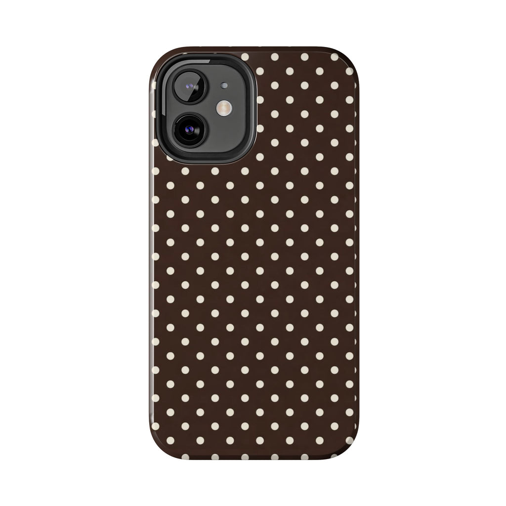 Brown Polka Dot - Phone Cases