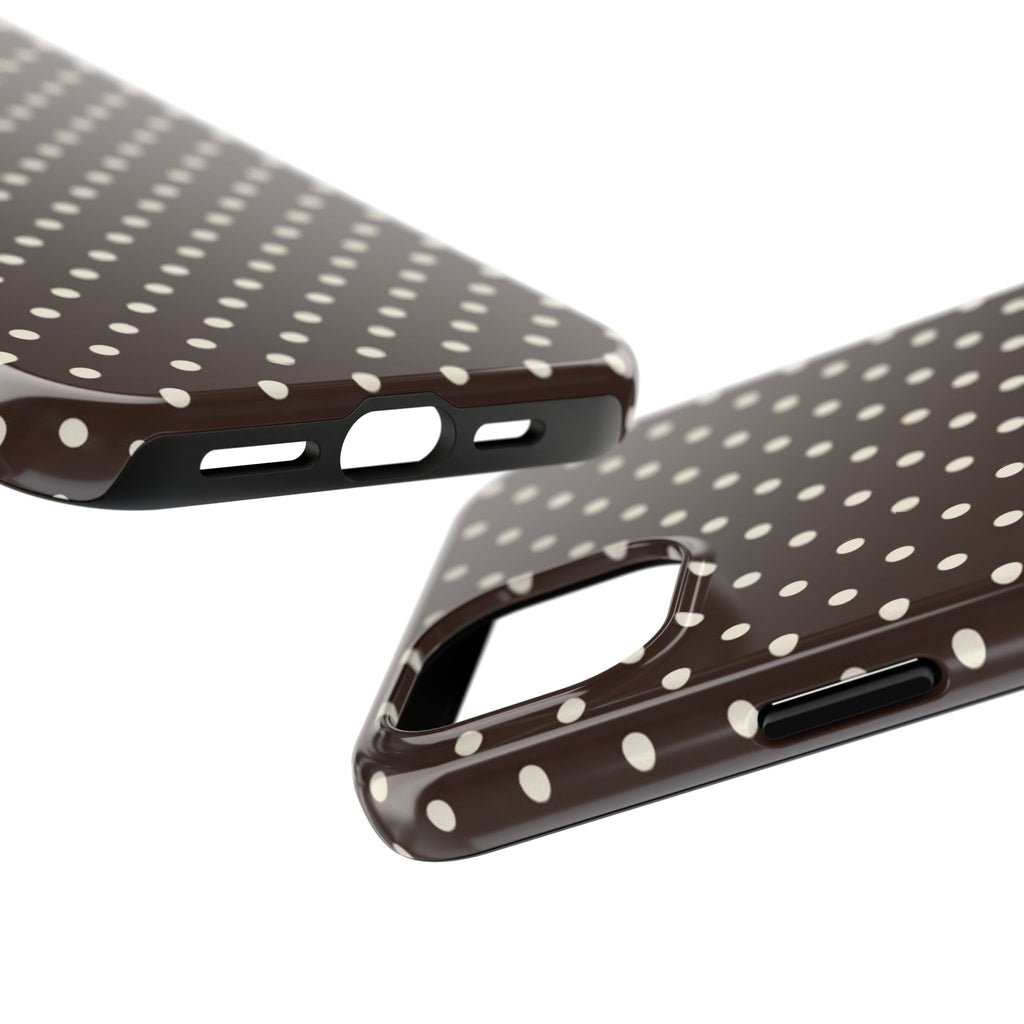 Brown Polka Dot - Phone Cases