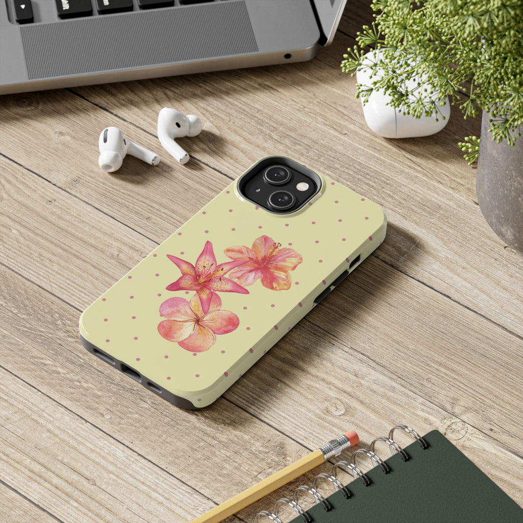 Yellow Polka Dot- Phone Case