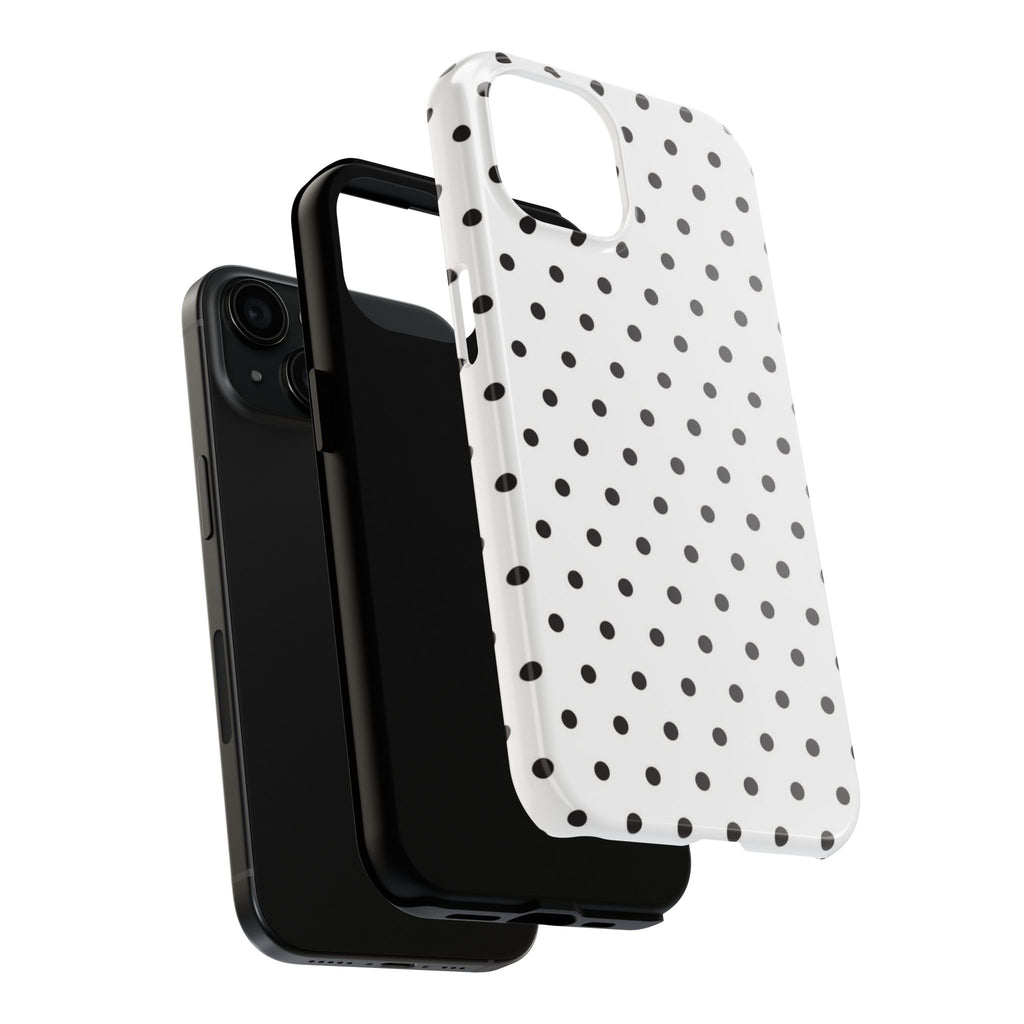 White Polka Dot Phone Case