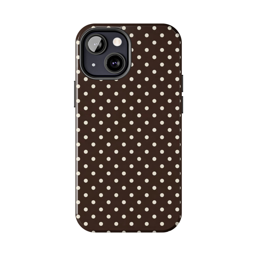 Brown Polka Dot - Phone Cases