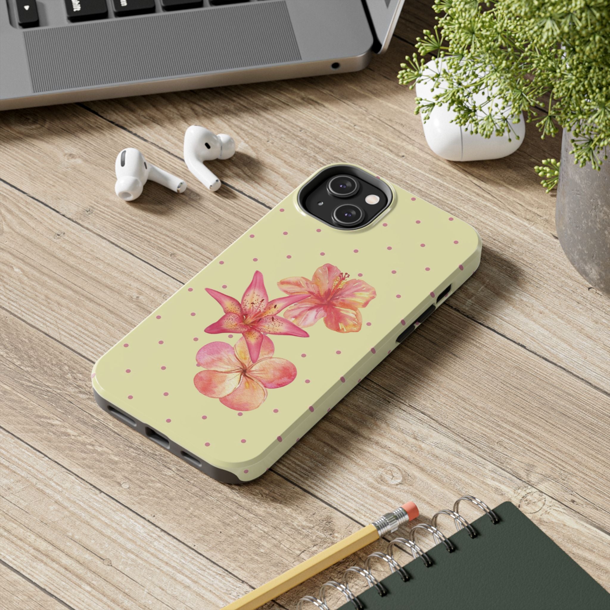 Yellow Polka Dot- Phone Case