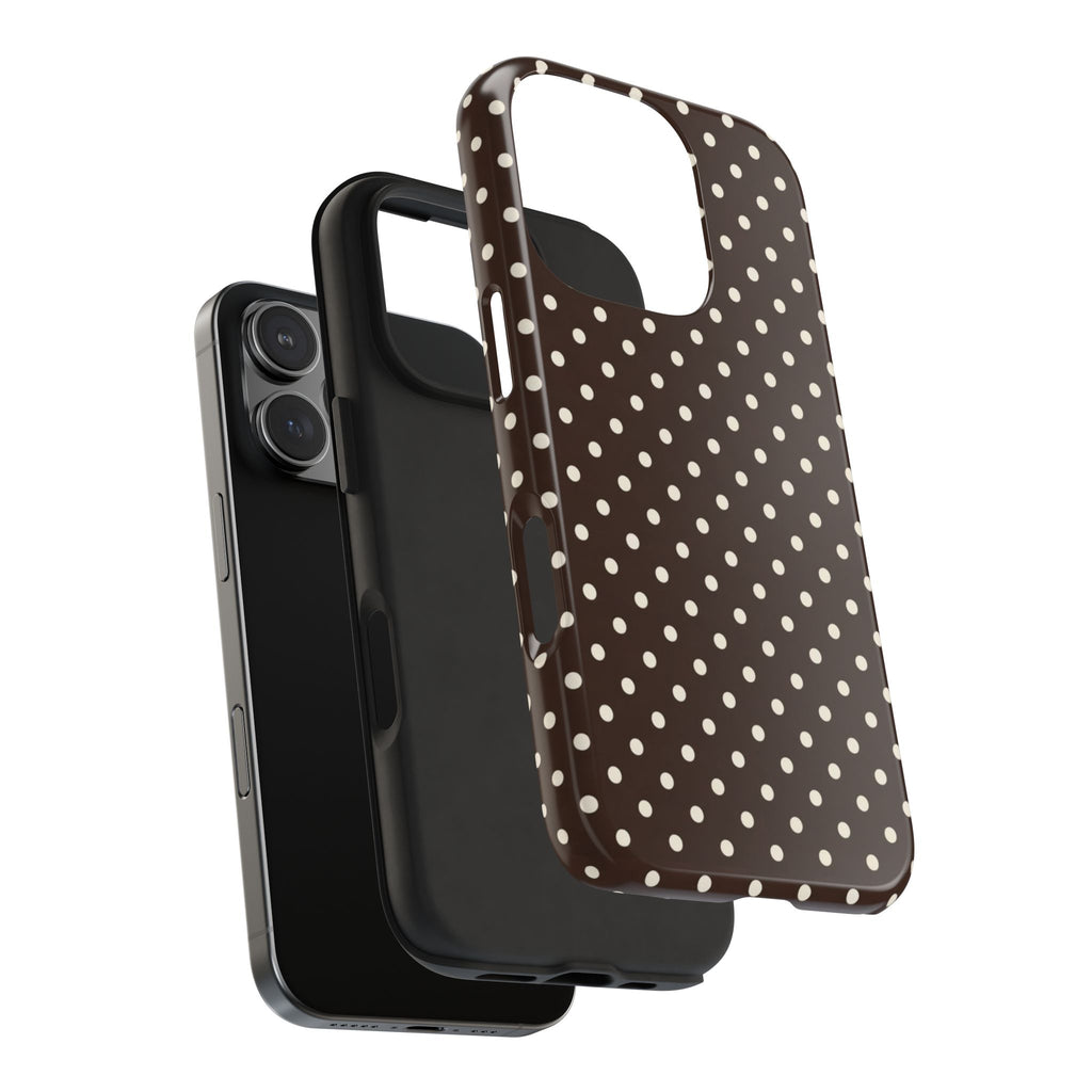 Brown Polka Dot - Phone Cases