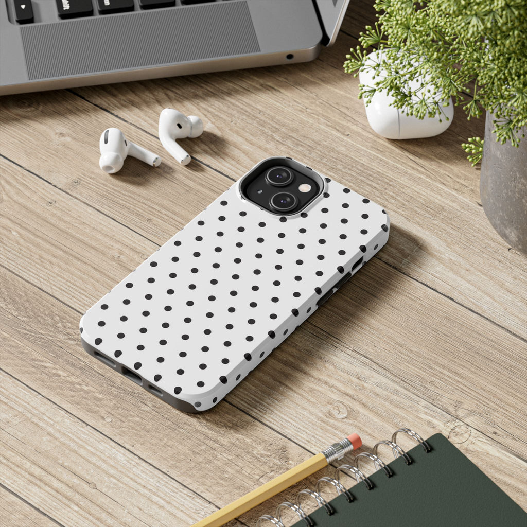 White Polka Dot Phone Case