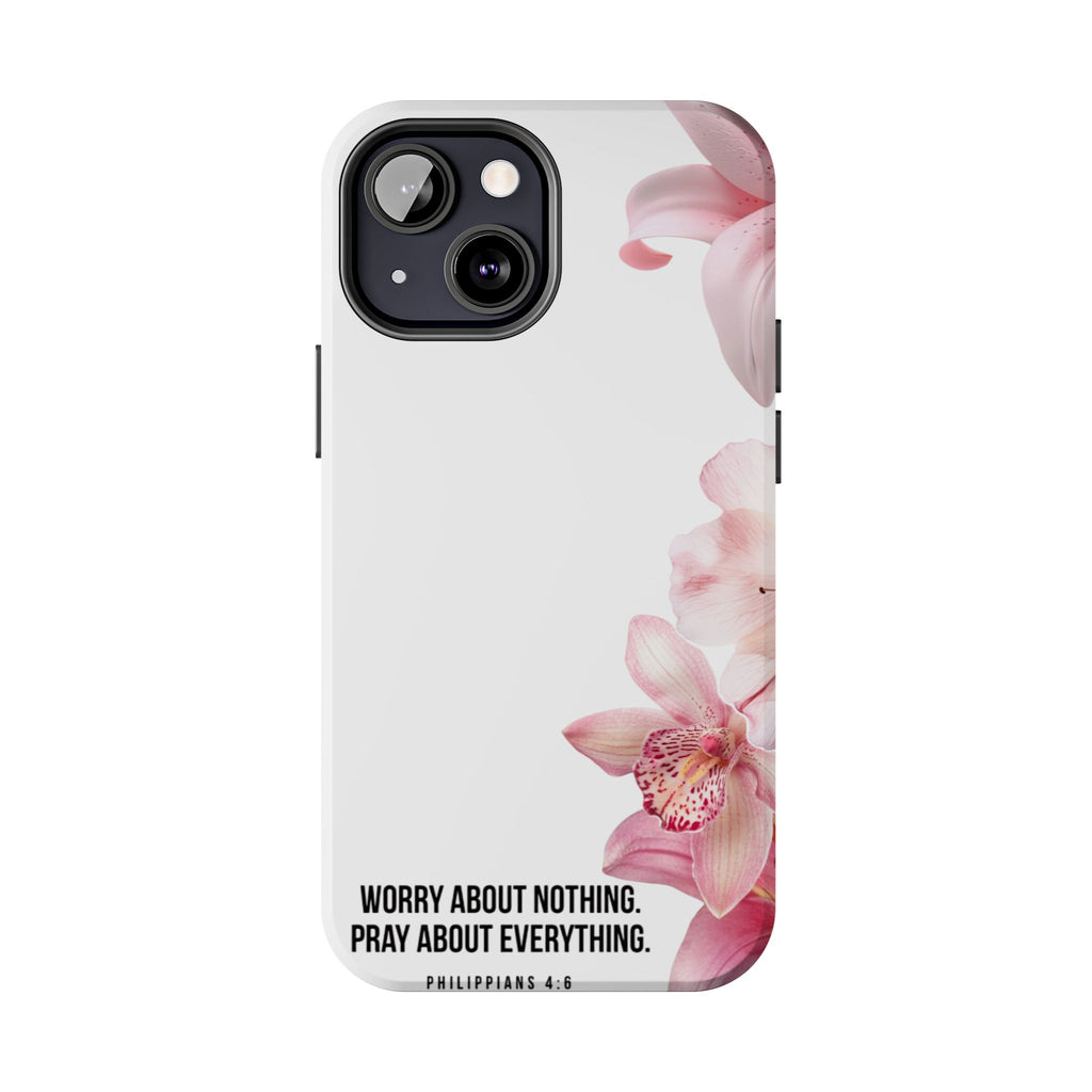 Worry About Nothing White- Phone Case