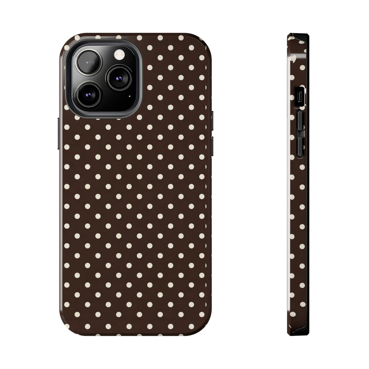 Brown Polka Dot - Phone Cases
