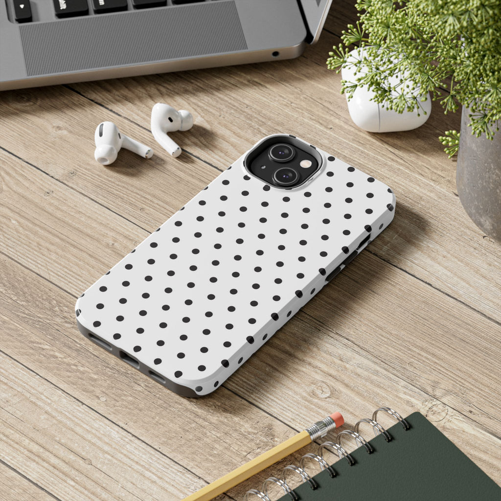 White Polka Dot Phone Case