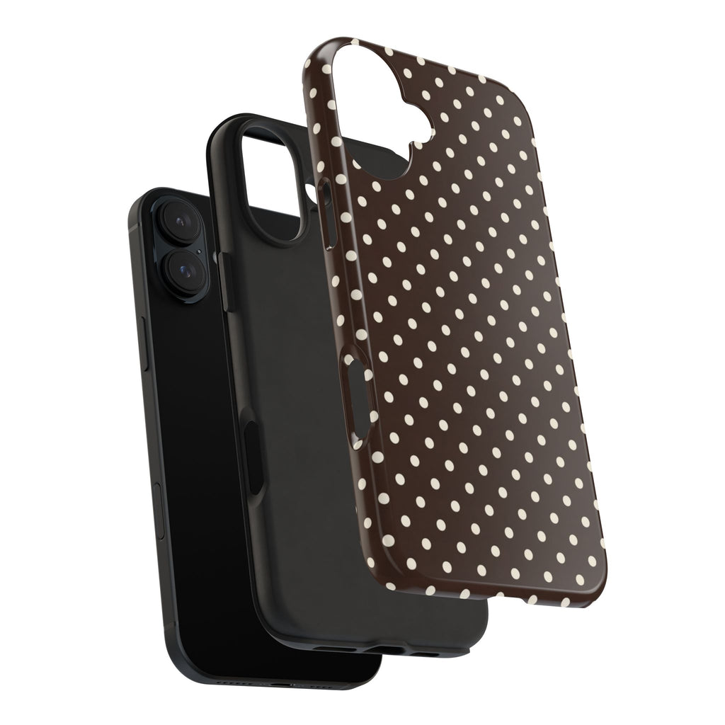 Brown Polka Dot - Phone Cases